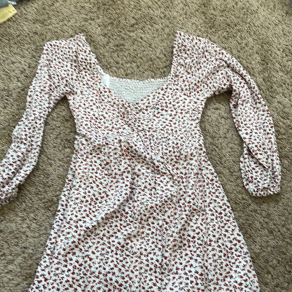 pacsun long sleeve flower dress